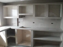 Photo of kitchens made of plasterboard