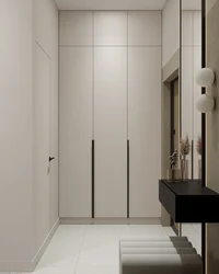 Doors to the interior of the corridor in the apartment
