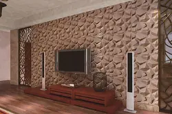 Стеновые панели фото в интерьере гостиной