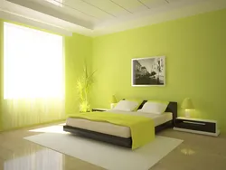 Зеленые Обои Для Спальни Стен В Интерьере