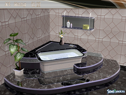 Sims 4 дизайнындағы ванна