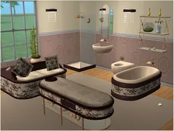 Sims 4 дизайнындағы ванна