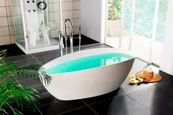 Ванна бөлмесінің интерьеріндегі жеке ванна