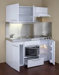 Кухни встроенные мини фото