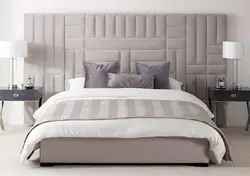 Тарҳи хоб бо як кат бо headboard нарм