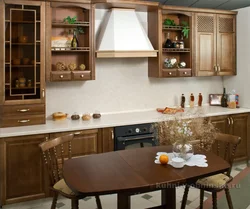 What Color Goes With Brown In The Kitchen Interior Photo