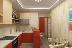 Ceilings kitchen design 10 sq.m.