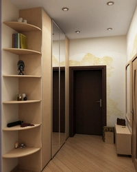 Дизайн прихожей в маленькой квартире со шкафом купе