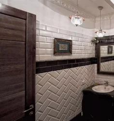 Brick Tiles In The Bathroom Photo