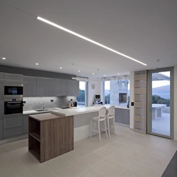 Lighting Options For Kitchen Living Room With Suspended Ceilings Photo
