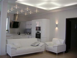 Lighting options for kitchen living room with suspended ceilings photo