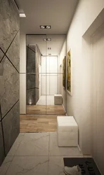 Hallway in an interior design studio apartment
