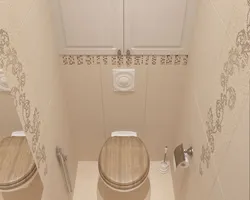 Toilet renovation design photo without bathtub