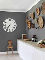 Decor of one wall in the kitchen photo