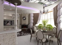 Living Room Design With Kitchen Table