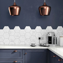 Modern photo tile kitchen aprons