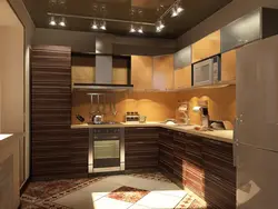 Дизайны кухни в коричнево бежевых цветах