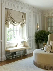 French Curtains In The Living Room Interior