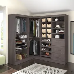 Corner compartment in the bedroom photo