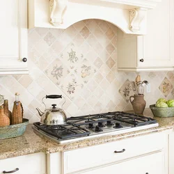 Ceramic Tiles Kitchen Apron Photo