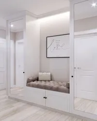Hallway design with sofa
