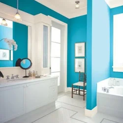 Combination of colors in the interior photo in the bathroom