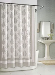 Fabric Curtains For The Bathroom Photo