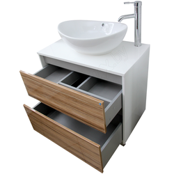 Cabinet with bathroom sink 50 cm photo