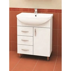 Cabinet with bathroom sink 50 cm photo