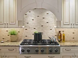 Tile apron design for kitchen