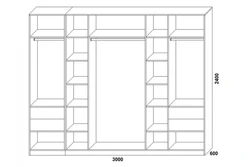 Sketch Of A Wardrobe For A Bedroom Photo