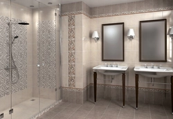Bathroom samples with cerama marazzi tiles photo