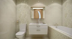Tile interiors in a combined bath