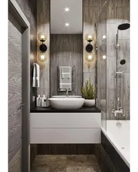 Small bathroom in apartment design real