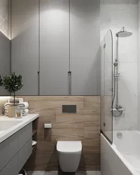 Small bathroom in apartment design real