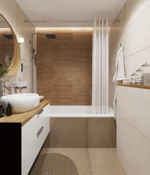 Small bathroom in apartment design real