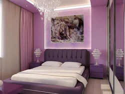 Lilac bedroom walls photo