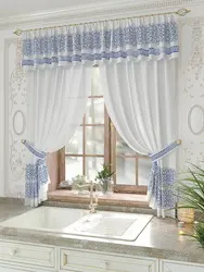 Дизайн кухни прованс шторы