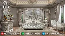 Photo bedroom in baroque style