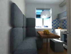 Small kitchen design with sofa