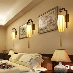 Настенные светильники в интерьере гостиной