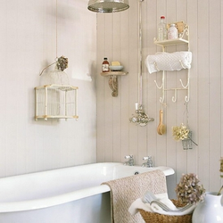 Bathroom accessories in the bathroom interior