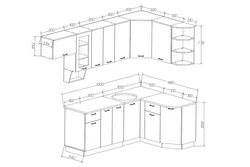 Corner kitchen dimensions drawings photo