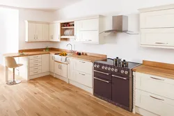 Кухни в современном стиле с деревянной столешницей фото