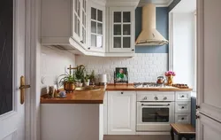 Kitchens In A Modern Style With A Wooden Countertop Photo