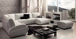 Qonaq otağı fotoşəkili üçün müasir modul divanlar