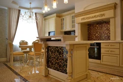 Kitchen Design With Column