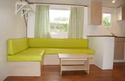 Дызайн кухонных канап са спальным месцам