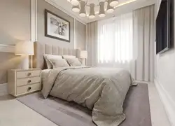 Bedroom in light colors photo in modern style