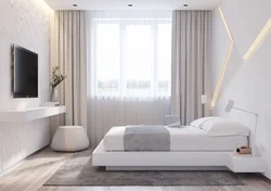 Bedroom in light colors photo in modern style